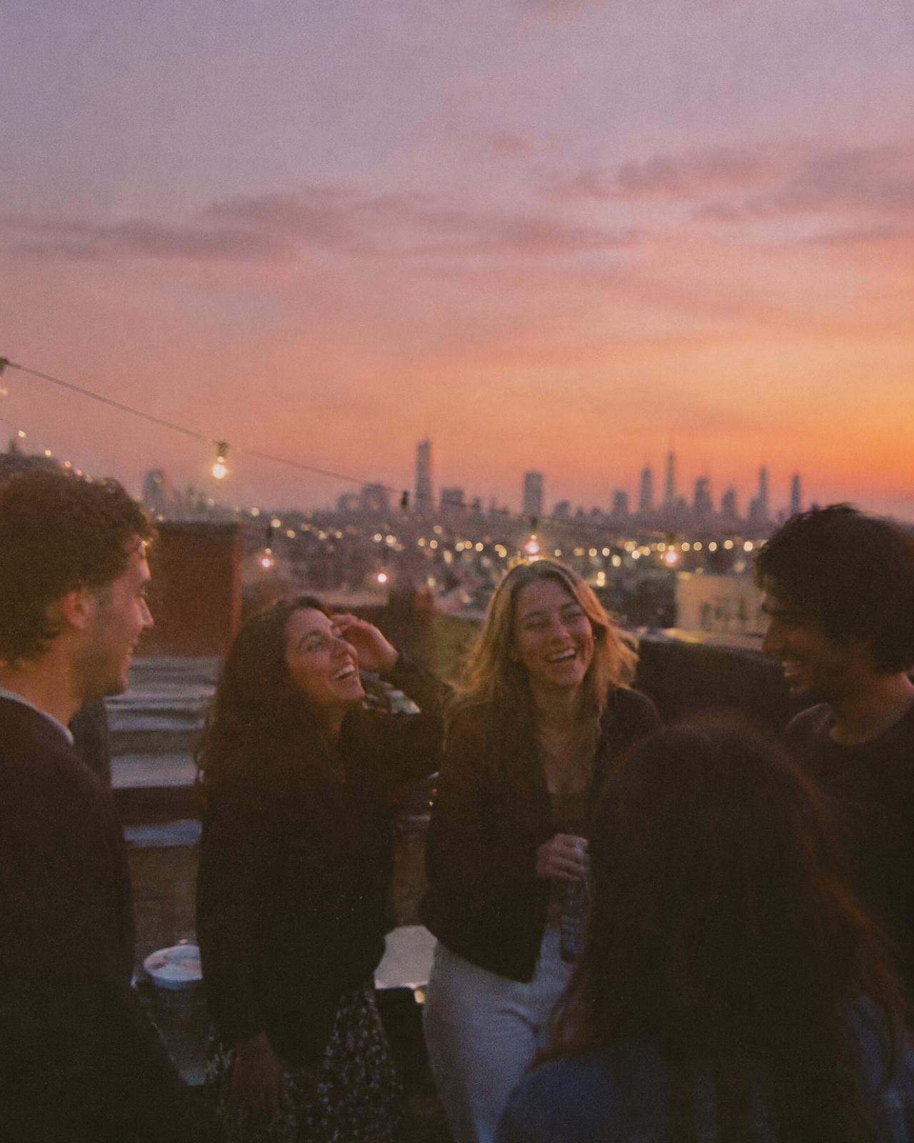 The laughter of friendship